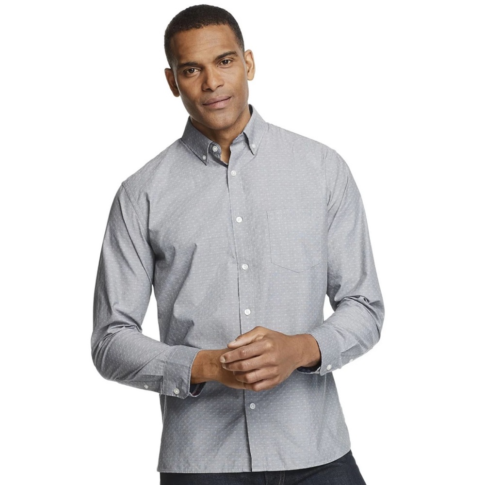 Van Heusen Never Tuck Button Up